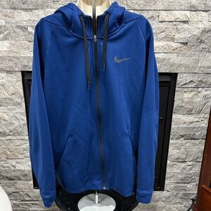 Nike Men's Blue Full-Zip Hoodie